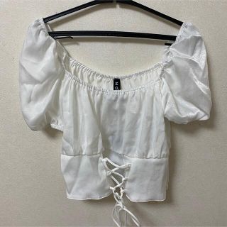 ユニフ(UNIF)の新品タグ付き◎MOTELパフスリーブブラウス(シャツ/ブラウス(半袖/袖なし))