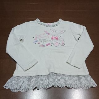 メゾピアノ(mezzo piano)のメゾピアノ ウサギ柄カットソー 120(Tシャツ/カットソー)