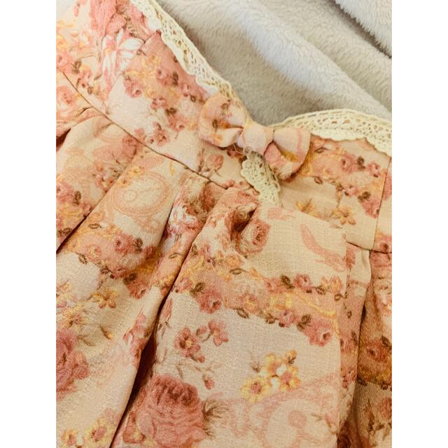 LIZ LISA(リズリサ)のLIZLISA ピンク花柄スカパン レディースのスカート(ミニスカート)の商品写真