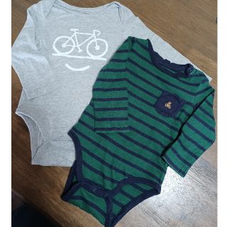 ベビーギャップ(babyGAP)のbabyGAP　ベイビーギャップ　ロンパース２枚セット　90cm(ロンパース)