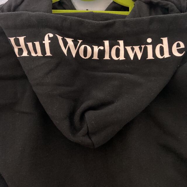 最終値下げ　HUF ハフ パーカー box logo 黒 Lサイズ 3