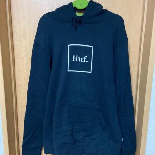 最終値下げ　HUF ハフ パーカー box logo 黒 Lサイズ