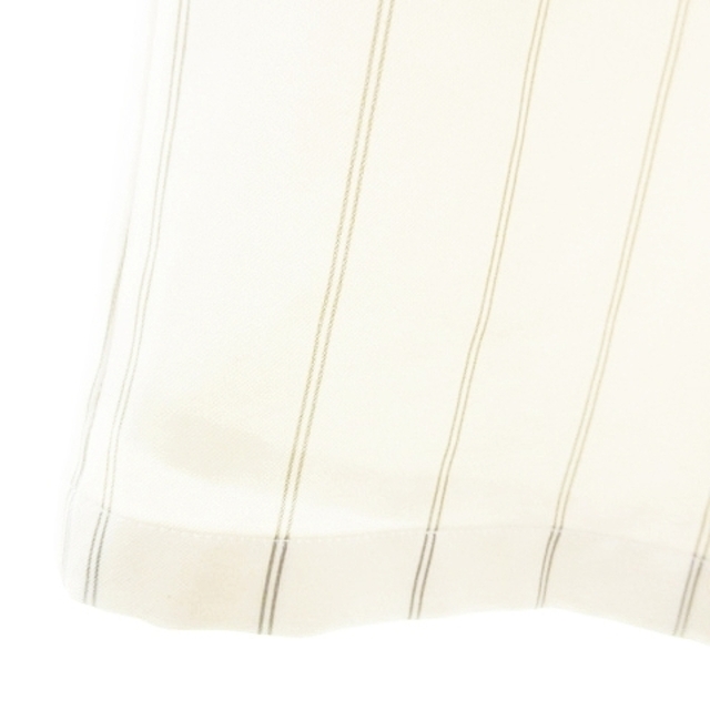 dazzlin(ダズリン)のダズリン パンツ ガウチョ クロップド ワイド タック 薄手 ストライプ F 白 レディースのパンツ(その他)の商品写真