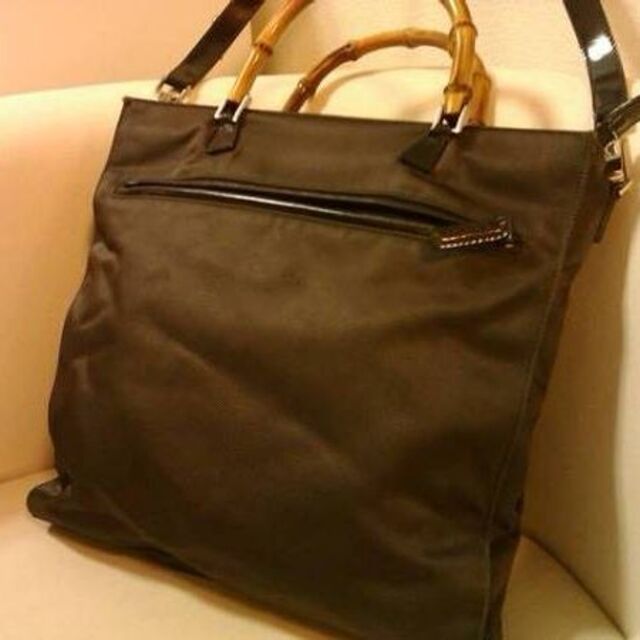 GUCCI(グッチ)ナイロン バンブー 2wayショルダーバッグ 新入荷