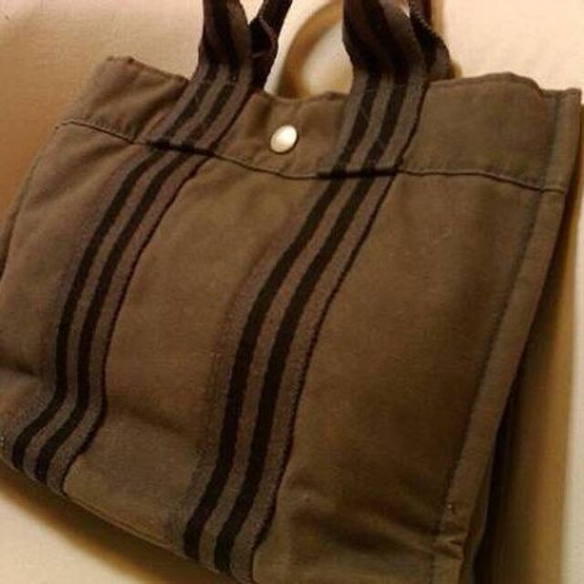 HERMES(エルメス)フールトゥPM グレー ハンドバッグ - ハンドバッグ