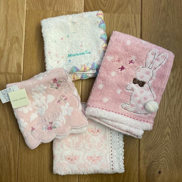 LAURA ASHLEY - ハンカチ4枚セット(ローラアシュレイ他)の通販 by