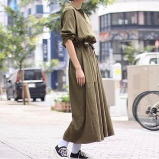 1LDK MY___ MAXI SHIRTS ONE PIECE bag付き(ロングワンピース/マキシワンピース)