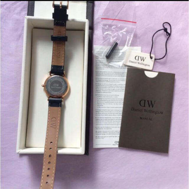 DanielWellington✨未使用 ローズゴールド 腕時計 ブラックの通販 by ...