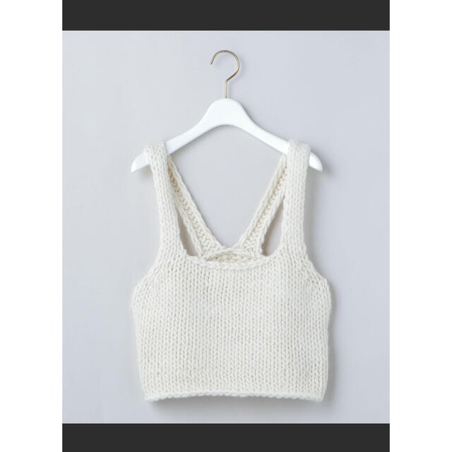 6(ROKU)WOOL ROVING KNIT CAMISOLE