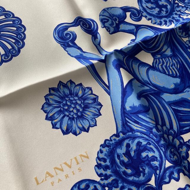 LANVIN(ランバン)のランバン　ロイヤルブルーのスカーフ レディースのファッション小物(バンダナ/スカーフ)の商品写真