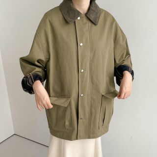 Corduroy collar yasang jacket カーキ nugu(ミリタリージャケット)