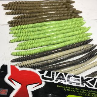 ジャッカル(JACKALL)の❤バスルアー   ワーム未使用品  3パックセット(ルアー用品)