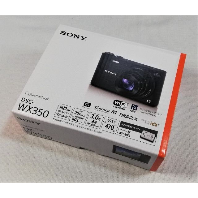 新品 ソニー DSC-WX350 クロ カメラのキタムラ購入 1年保証