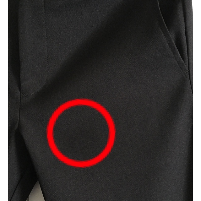 【古着】サンペックスイスト パンツ 黒色 ブラック  スラックス メンズのスーツ(スラックス/スーツパンツ)の商品写真