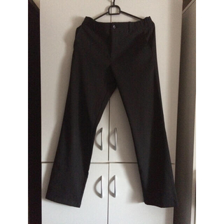 【古着】サンペックスイスト パンツ 黒色 ブラック  スラックス(スラックス/スーツパンツ)