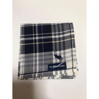 ポロラルフローレン(POLO RALPH LAUREN)の【新品】ポロ　ラルフローレン　メンズハンカチ　チェック柄　poloマーク(ハンカチ/ポケットチーフ)