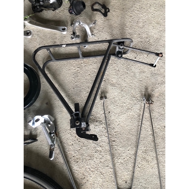 BRIDGESTONE(ブリヂストン)のブリヂストン　マークローザ26インチ　リアキャリア　フロントキャリア　まとめて スポーツ/アウトドアの自転車(パーツ)の商品写真