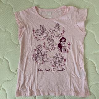 ユニクロ(UNIQLO)のユニクロ ディズニーコラボ★プリンセスTシャツ/130(Tシャツ/カットソー)