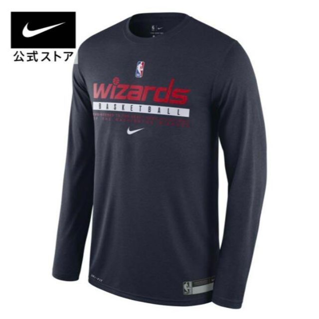 NIKE(ナイキ)のNIKE ナイキ　ワシントン　ウィザーズ　バスケ　ロンT  Tシャツ スポーツ/アウトドアのトレーニング/エクササイズ(トレーニング用品)の商品写真