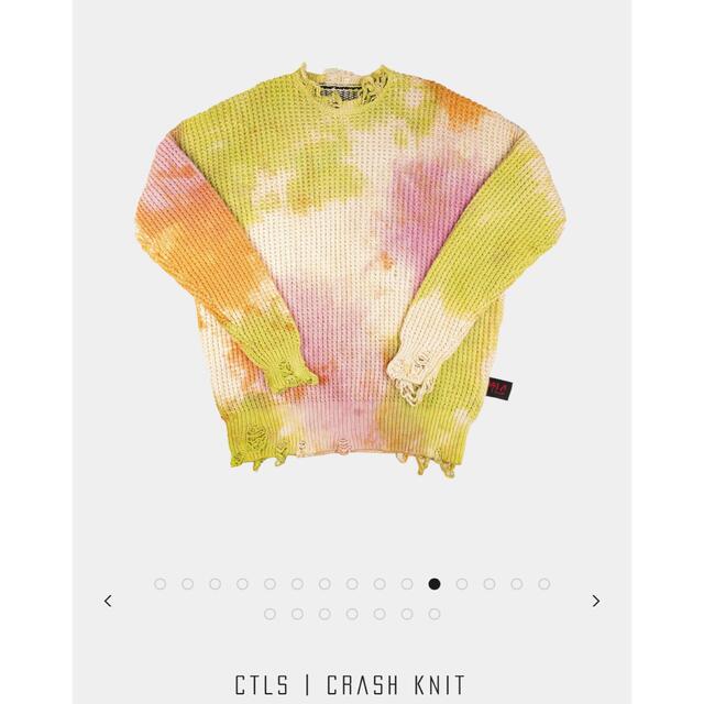 割引クーポン購入 cvtvlist CTLS CRASH KNIT Marble bleach メンズ ...