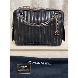 シャネル(CHANEL)のシャネル　マドモアゼル　チェーン　ショルダーバッグ　ブラック(ショルダーバッグ)