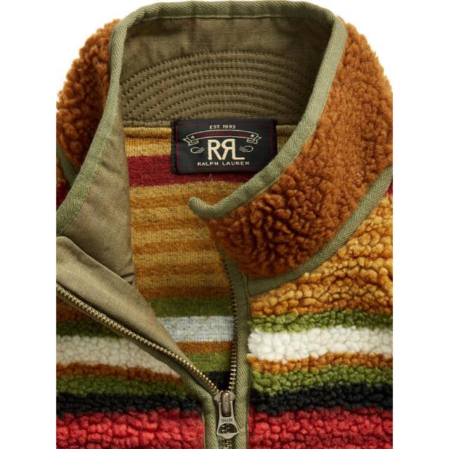 RRL - 新品*RRL*ストライプド フリース ジャケット*M* ダブルアール