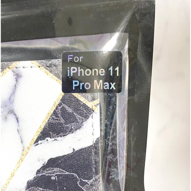 iPhone11 proMax 大理石 黒白 かわいい オシャレ スマホ/家電/カメラのスマホアクセサリー(iPhoneケース)の商品写真