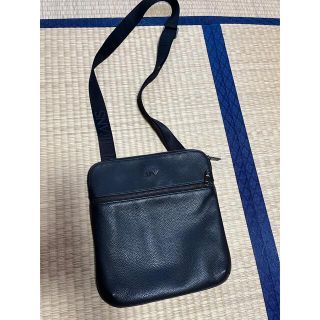 アルマーニジーンズ(ARMANI JEANS)のアルマーニ　ジーンズ　カーフレザー　バッグ　値下げ(ショルダーバッグ)