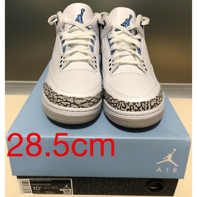 NIKE(ナイキ)のNIKE AIR JORDAN3 "UNC" メンズの靴/シューズ(スニーカー)の商品写真