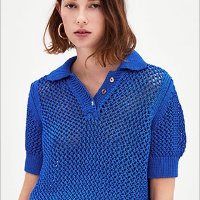 ZARA(ザラ)のZARA 半袖ニット レディースのトップス(ニット/セーター)の商品写真