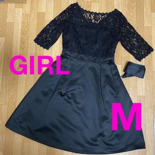 ガール(GIRL)のGIRL ドレス ワンピース 結婚式 美品(ミディアムドレス)