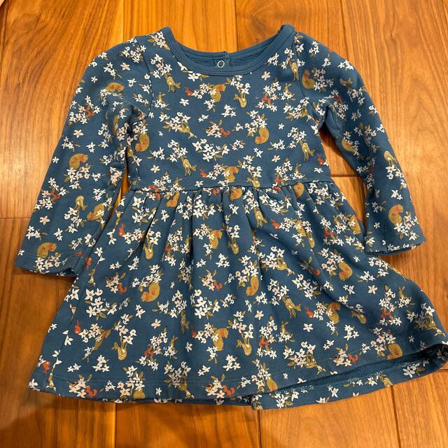 PETIT BATEAU(プチバトー)のプチバトーワンピース⭐️3歳用 キッズ/ベビー/マタニティのキッズ服女の子用(90cm~)(ワンピース)の商品写真