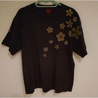 カラクリタマシイ(絡繰魂)の泥棒日記　　Tシャツ  和柄　　桜吹雪(Tシャツ/カットソー(半袖/袖なし))