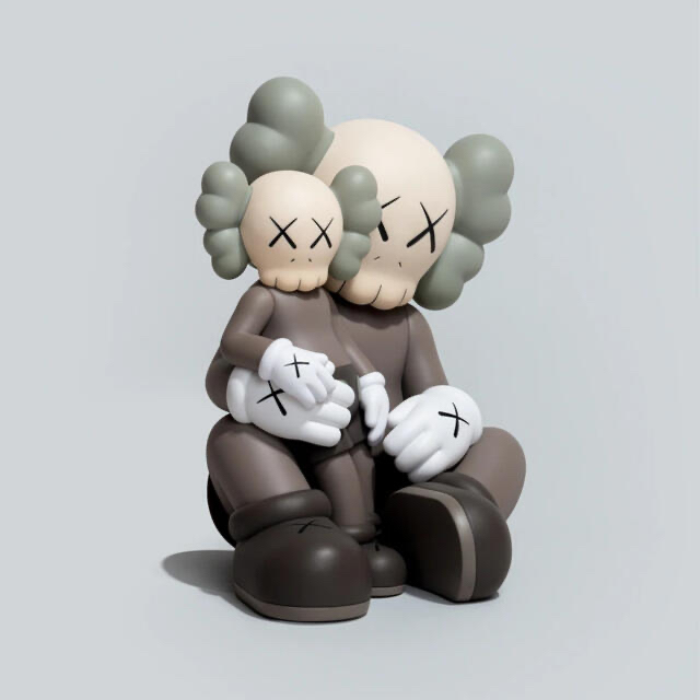 新品未使用 Kaws Holiday Taipei Brown 茶 フィギュア