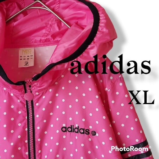 adidas(アディダス)のadidas アディダス ウィンドブレーカー ナイロンジャケット XL レディースのジャケット/アウター(ナイロンジャケット)の商品写真
