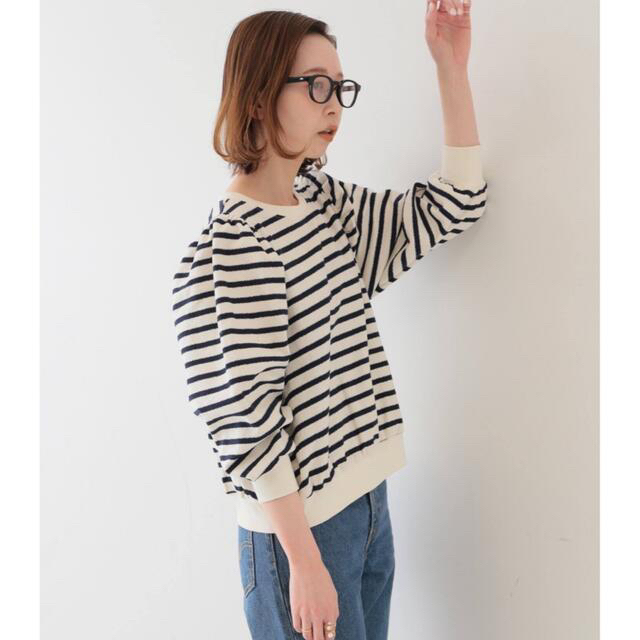 IENA SLOBE ブークレプルオーバー ボーダー パフ