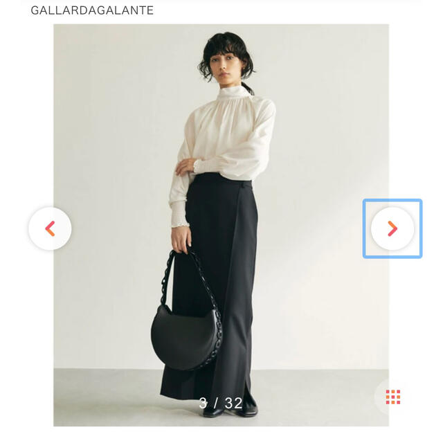 GALLARDA GALANTE(ガリャルダガランテ)のもりくま様専用　GALLARDAGALANTE キュプラボウタイブラウス 白 レディースのトップス(シャツ/ブラウス(長袖/七分))の商品写真