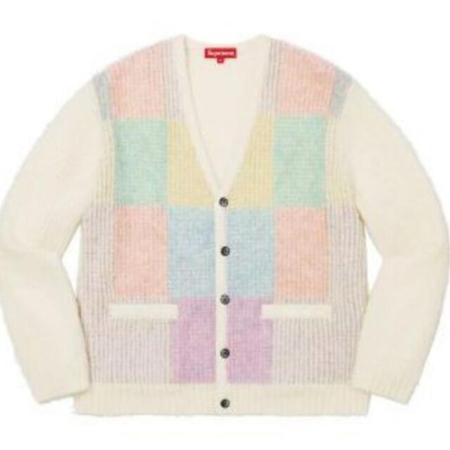 Brushed Grid Cardigan