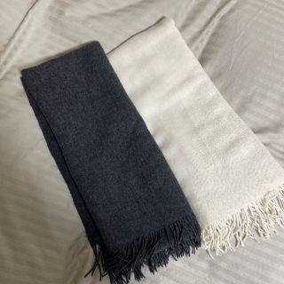 ムジルシリョウヒン(MUJI (無印良品))の無印良品　カシミヤストール　2色セット(マフラー/ショール)