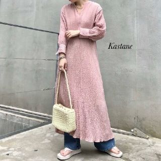 カスタネ(Kastane)の新品 Kastane イージーシャーリングドレス(ロングワンピース/マキシワンピース)