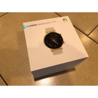 ファーウェイ(HUAWEI)のHUAWEI WATCH GT2 42mm フロスティホワイト(腕時計(デジタル))