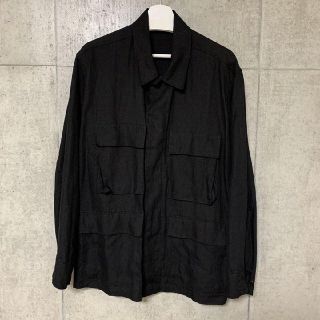 comoli 20ss リネン B.D.U ジャケット black サイズ2