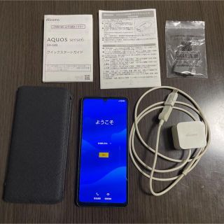 シャープ(SHARP)の【美品】AQUOS sense6 SH-54B docomo スマホカバー付き(スマートフォン本体)