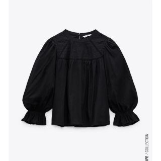 ザラ(ZARA)のZARA エンブロイダリー　コットンブラウス(シャツ/ブラウス(長袖/七分))