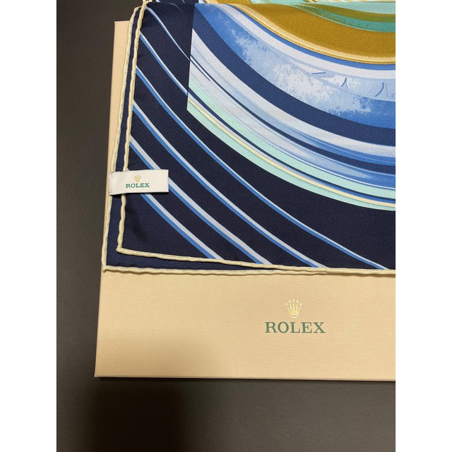 ROLEX(ロレックス)の希少　新品未使用品　ロレックス シルクスカーフ レディースのファッション小物(バンダナ/スカーフ)の商品写真