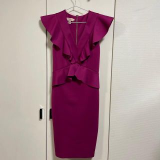 テッドベイカー(TED BAKER)のお値下げ☆テッドベイカー　Vネック　ワンピース(ひざ丈ワンピース)