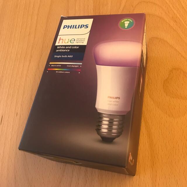 PHILIPS(フィリップス)のPHILIPS hue カラー&ホワイト 800lumen E26 インテリア/住まい/日用品のライト/照明/LED(蛍光灯/電球)の商品写真