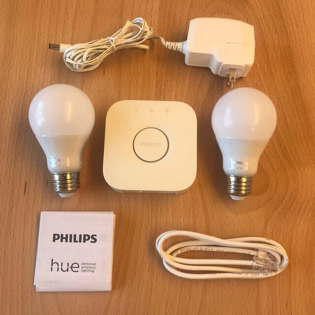 SALE／94%OFF】 PHILIPS hue スターターセット hub bridge ホワイト×2