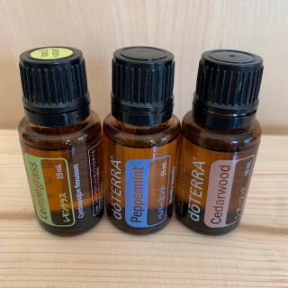 ドテラ(doTERRA)のdoTERRA ドテラ　ペパーミント、シダーウッド、レモングラス　3本セット(エッセンシャルオイル（精油）)