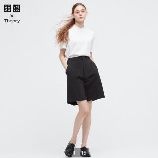 セオリー(theory)のUNIQLO セオリー　theory ハーフタックパンツ　xs(カジュアルパンツ)